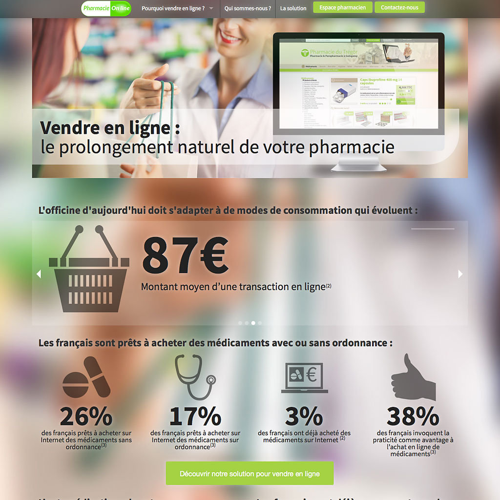 Site corporate pharmacie-on-line.eu
